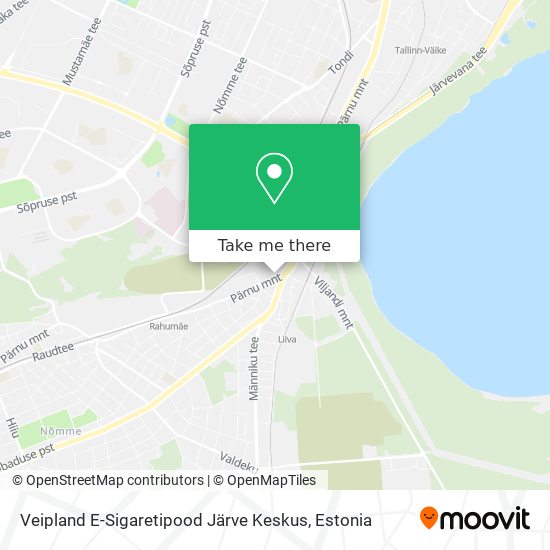 Карта Veipland E-Sigaretipood Järve Keskus