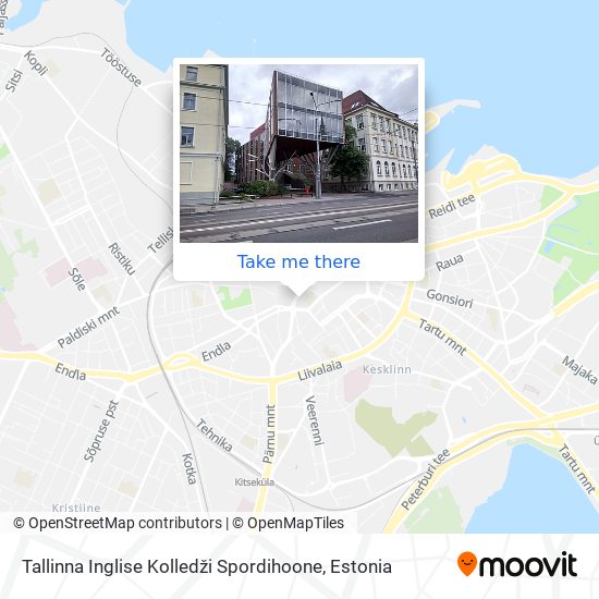 Tallinna Inglise Kolledži Spordihoone map