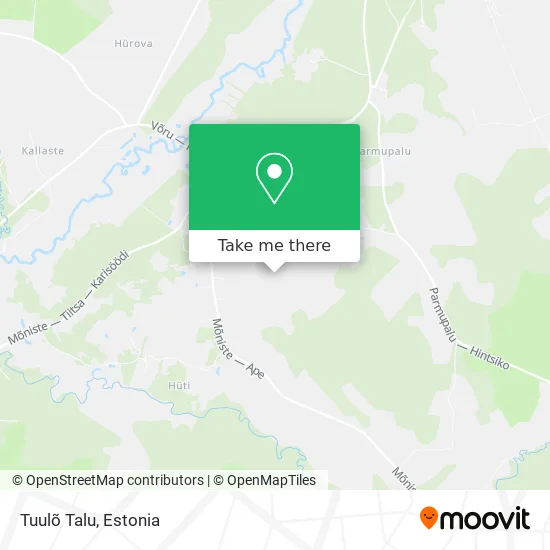 Карта Tuulõ Talu