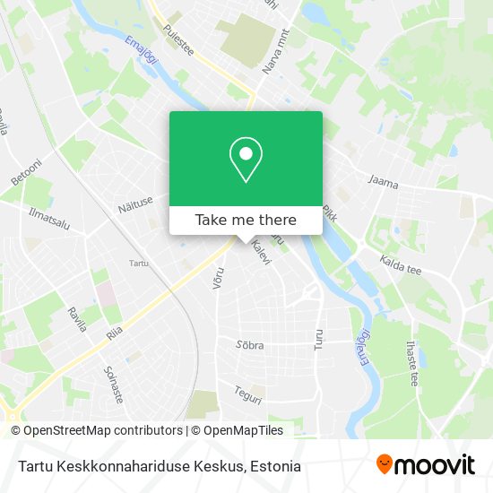 Карта Tartu Keskkonnahariduse Keskus