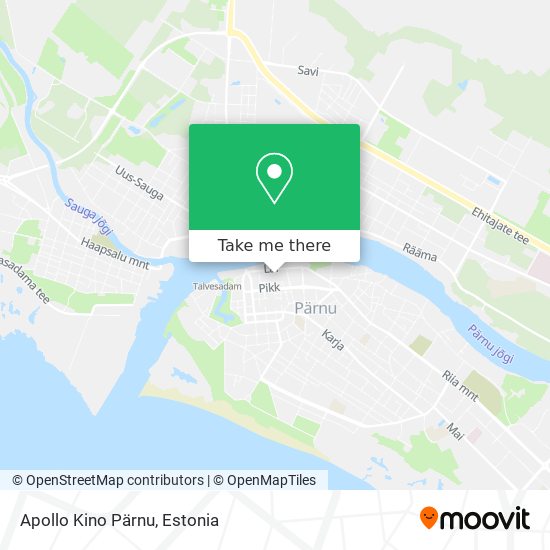 Apollo Kino Pärnu map