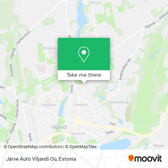 Järve Auto Viljandi Oü map