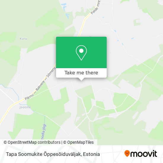 Tapa Soomukite Õppesõiduväljak map