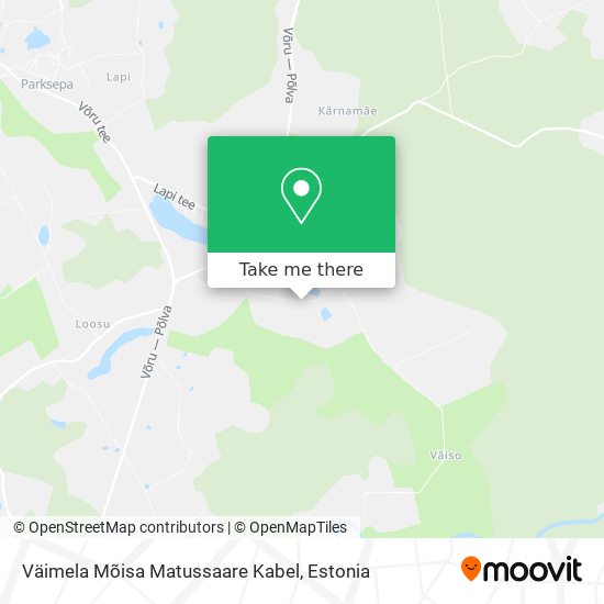 Väimela Mõisa Matussaare Kabel map