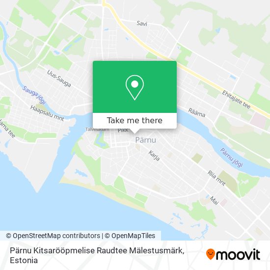 Pärnu Kitsarööpmelise Raudtee Mälestusmärk map