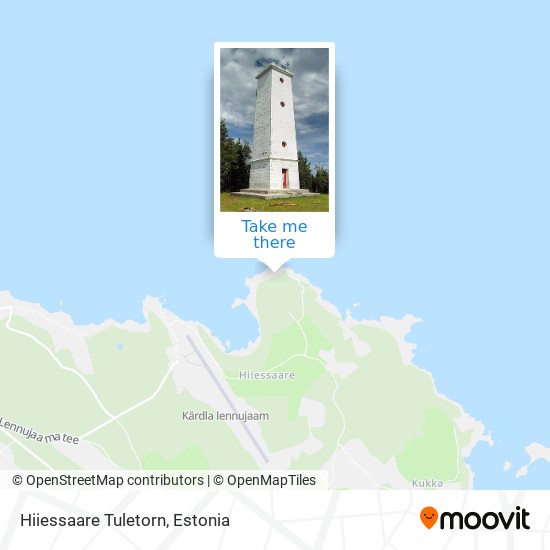 Карта Hiiessaare Tuletorn