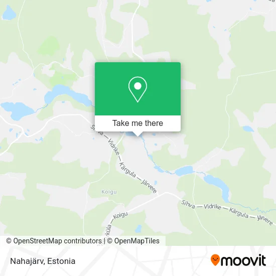 Карта Nahajärv