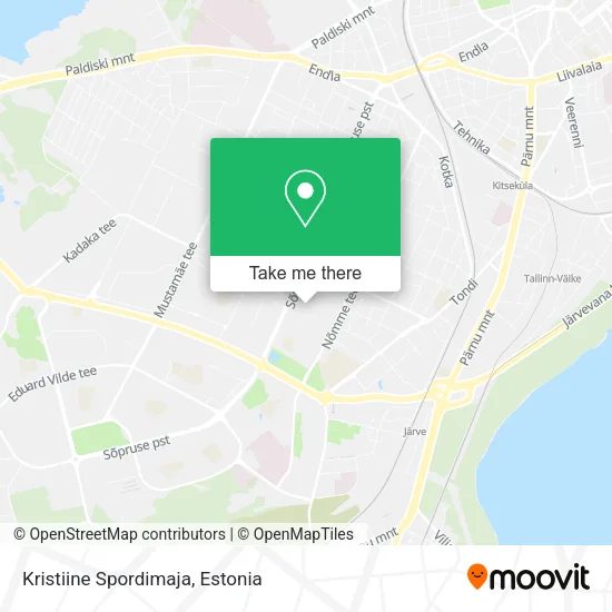 Карта Kristiine Spordimaja