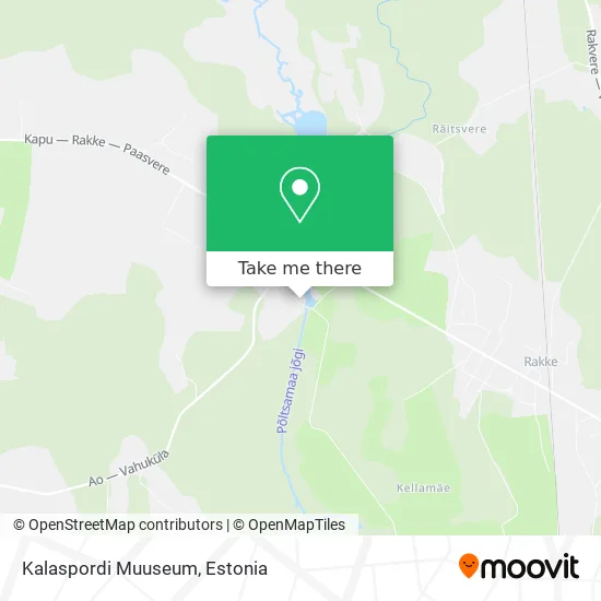 Карта Kalaspordi Muuseum
