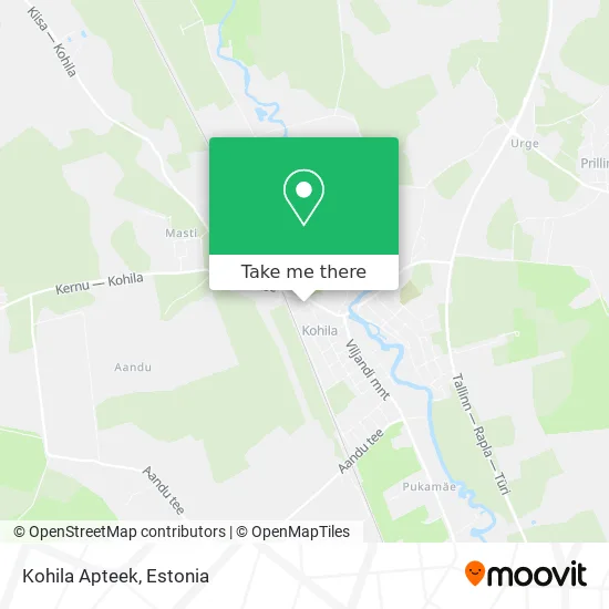 Карта Kohila Apteek