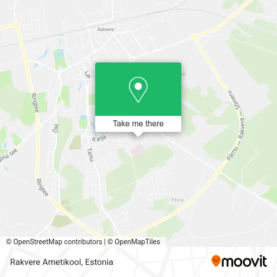 Карта Rakvere Ametikool