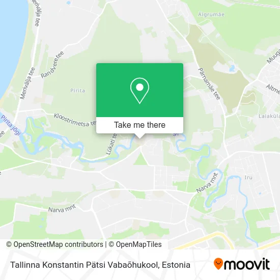 Карта Tallinna Konstantin Pätsi Vabaõhukool