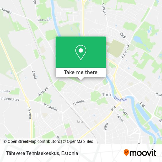 Tähtvere Tennisekeskus map