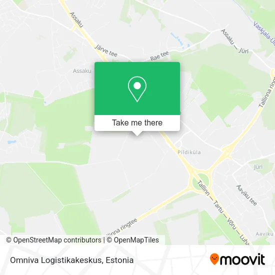 Карта Omniva Logistikakeskus