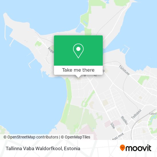 Карта Tallinna Vaba Waldorfkool
