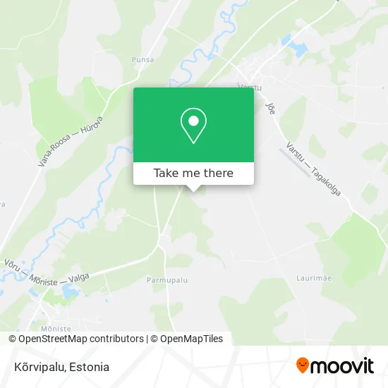 Карта Kõrvipalu