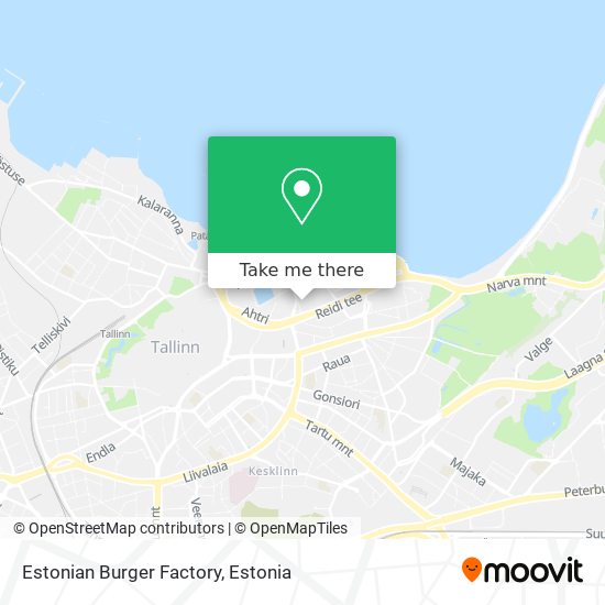 Estonian Burger Factory map