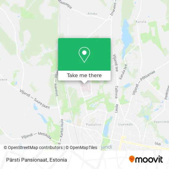 Pärsti Pansionaat map