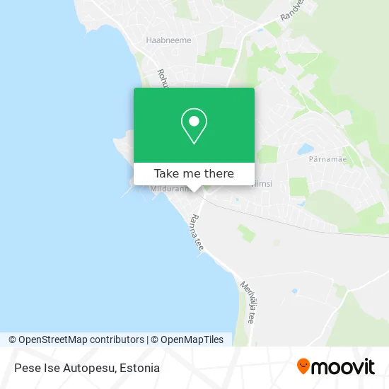 Карта Pese Ise Autopesu