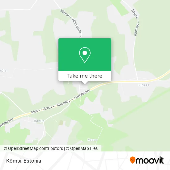 Карта Kõmsi