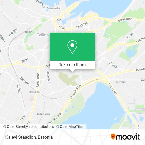 Kalevi Staadion map