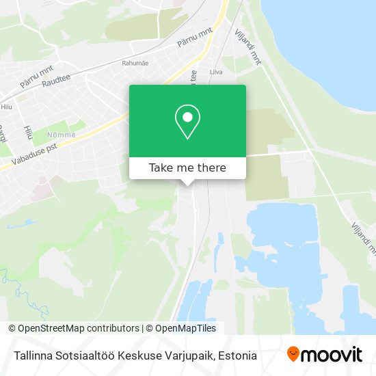 Карта Tallinna Sotsiaaltöö Keskuse Varjupaik