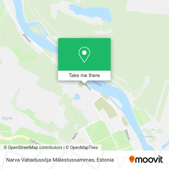 Карта Narva Vabadussõja Mälestussammas