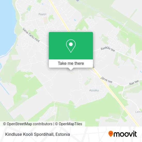 Карта Kindluse Kooli Spordihall