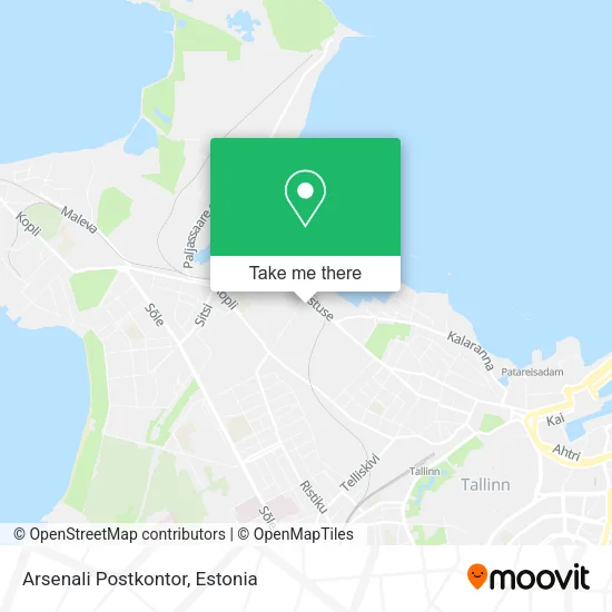 Карта Arsenali Postkontor