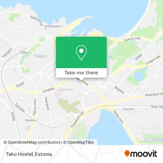 Карта Teko Hostel