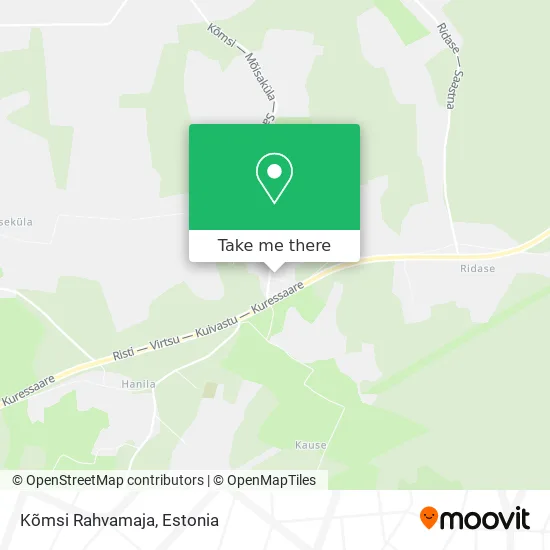 Карта Kõmsi Rahvamaja
