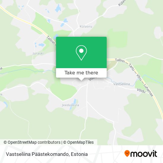 Vastseliina Päästekomando map