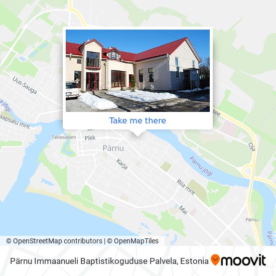 Pärnu Immaanueli Baptistikoguduse Palvela map