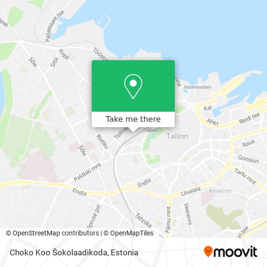 Choko Koo Šokolaadikoda map