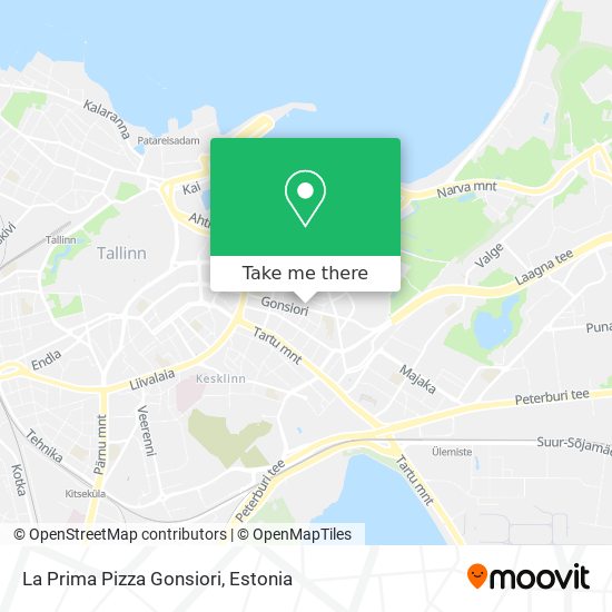 La Prima Pizza Gonsiori map