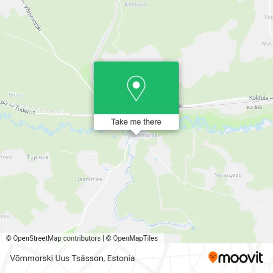 Карта Võmmorski Uus Tsässon