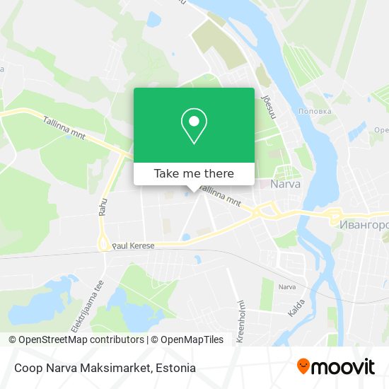 Карта Coop Narva Maksimarket
