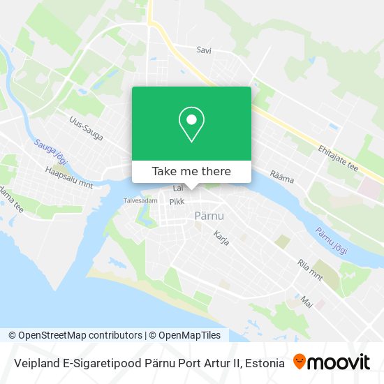 Veipland E-Sigaretipood Pärnu Port Artur II map