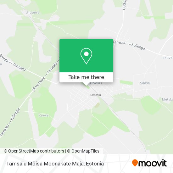 Tamsalu Mõisa Moonakate Maja map