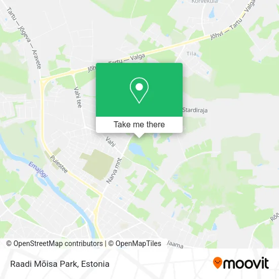 Карта Raadi Mõisa Park