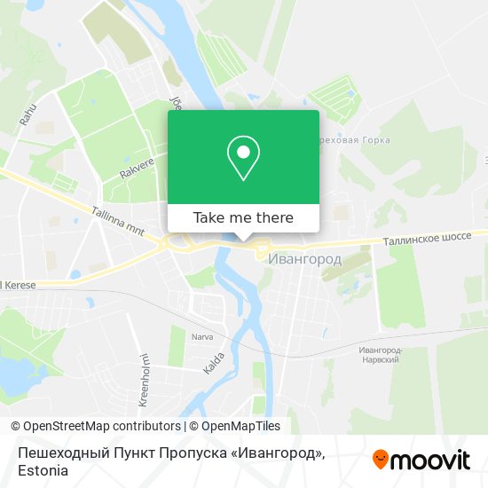 Пешеходный Пункт Пропуска «Ивангород» map
