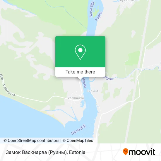 Карта Замок Васкнарва (Руины)