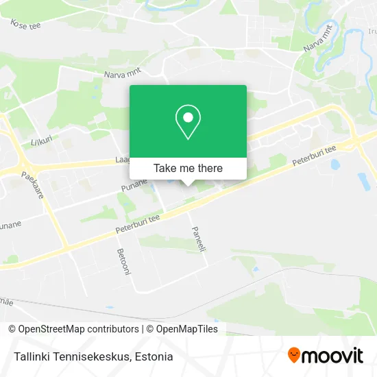 Карта Tallinki Tennisekeskus
