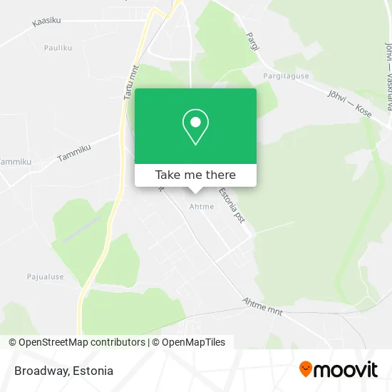 Карта Broadway