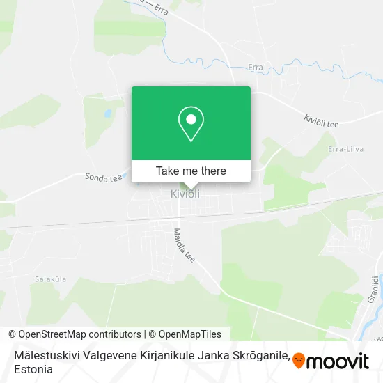 Mälestuskivi Valgevene Kirjanikule Janka Skrõganile map