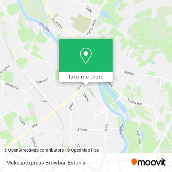 Makeupexpress Browbar map