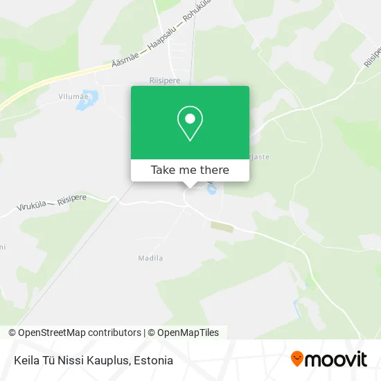 Карта Keila Tü Nissi Kauplus