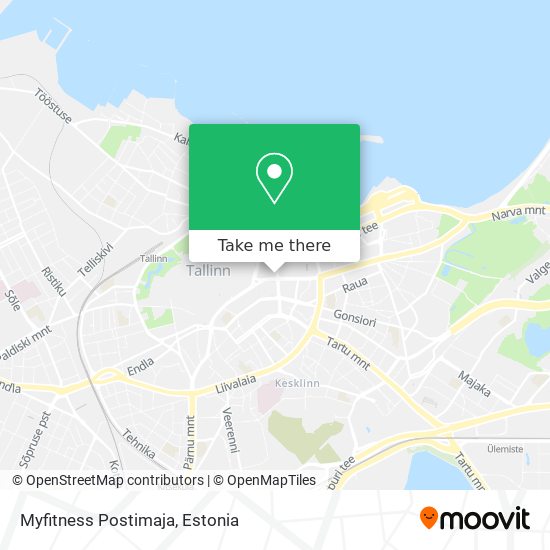 Myfitness Postimaja map