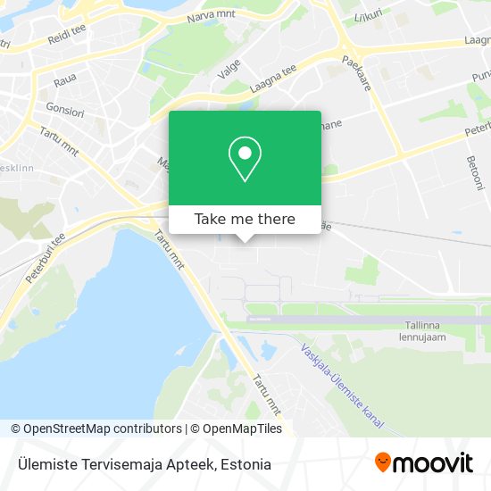 How to get to Ülemiste Tervisemaja Apteek in Tallinn by Bus or Train?