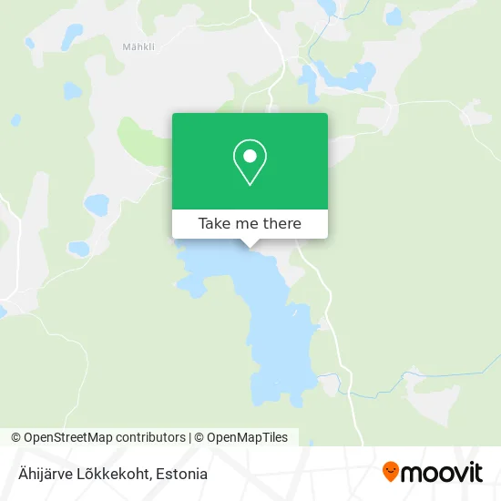 Карта Ähijärve Lõkkekoht